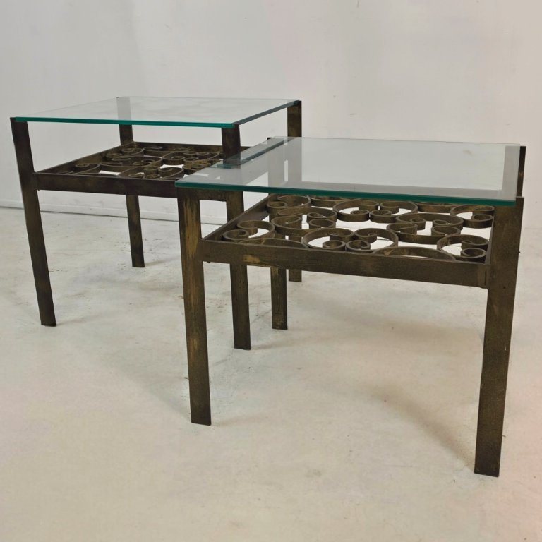 Pierre Vandel (Paris) coffee table + side table | Whoppah