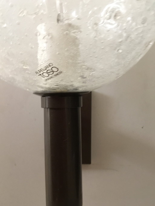 Murano glass ball wall lamp