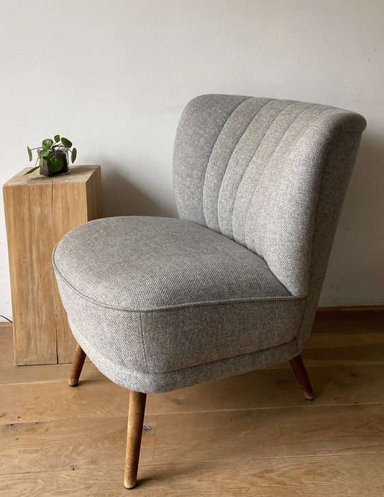 Image 1 of Lounge Chair Grey Midcentury Style