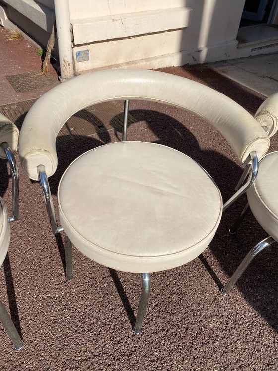 Image 1 of Cassina LC7 stoelen 3 stuks