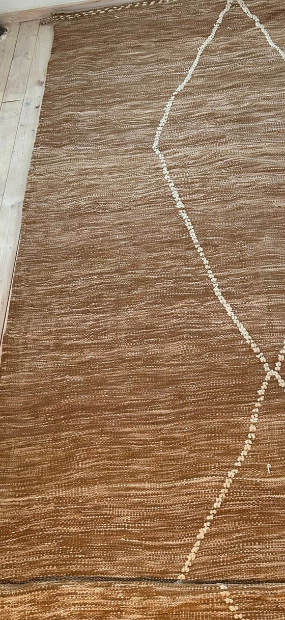 Image 1 of Wollteppich Zanafi kelim braun meliert 4/3m