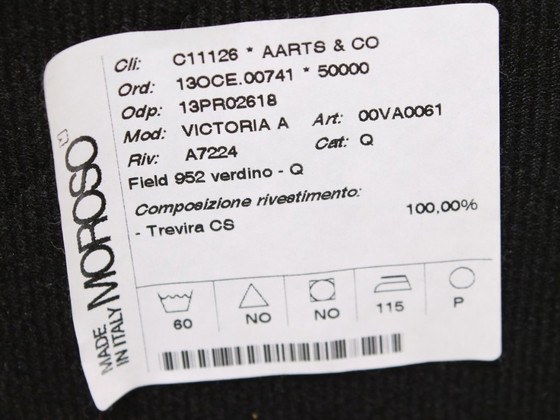 Image 1 of Moroso Victoria and Albert fauteuil groen 952