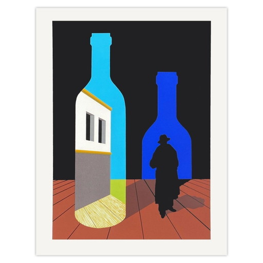 Alexis KEUNEN Hommage à Magritte III Siebdruck 1983