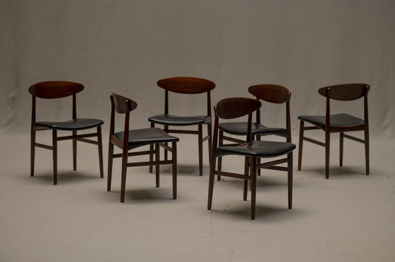 Image 1 of Ejner Larsen & Aksel Bender Madsen Dining Chair Set