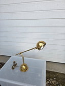 Lampada vintage anni '70 Wortmann & Felt, Space Age, ottone, oro