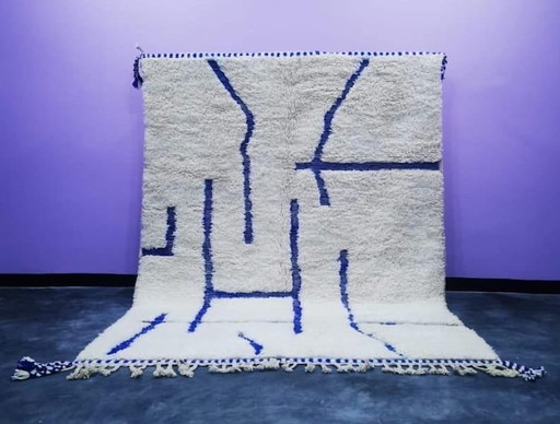 Tapis en laine natural tissé principal 2/3 m