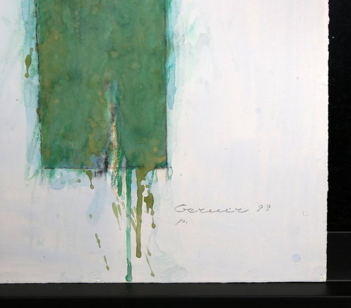 Berner, Bernd - untitled - 1999 - gouache on laid paper - signed by hand