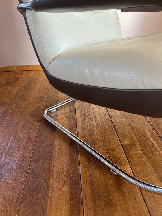 Image 1 of Koinor model Jacy 2-color leather armchair