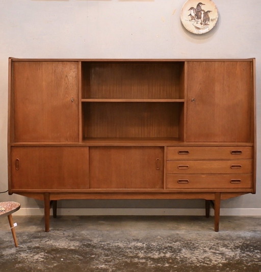 Teak wooden Danish Design highboard 60s/70s