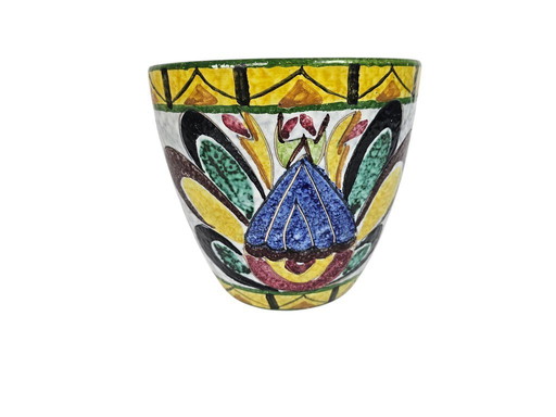 Marei Keramik – Fat Lava – Westdeutschland – Blumentopf – mehrfarbig – 70er Jahre