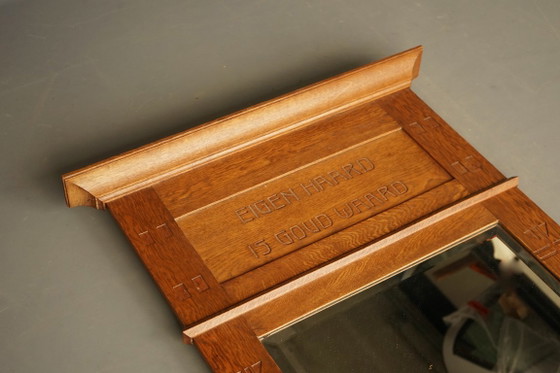 Nieuwe Kunst Arts & Crafts Wandspiegel, jaren 20 – Wood (photo 10 of 13)