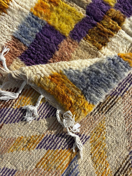Image 1 of Tappeto marocchino colorato in lana berbera, autentico tappeto marocchino, 2,5 x 1,5 m