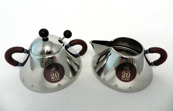 Image 1 of Alessi 20-Year Anniversary Cream Set By Michael Graves. Très rare !