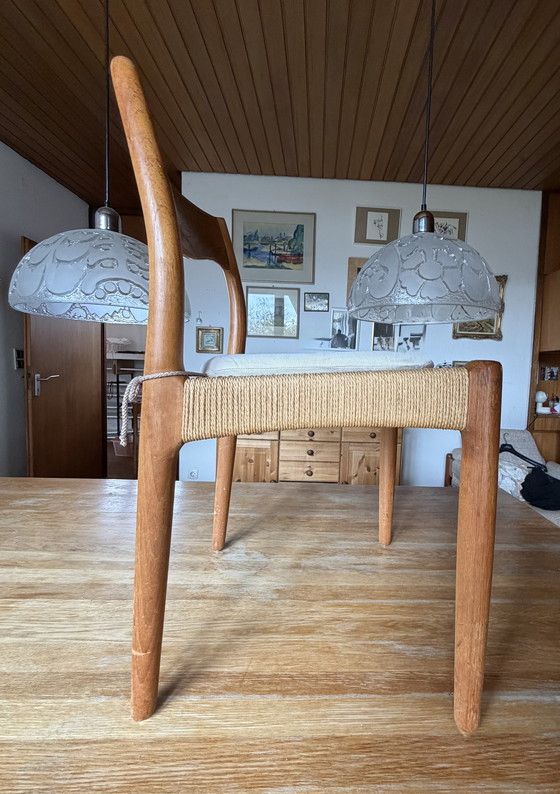 Image 1 of Niels Møller - Papierkordelgeflecht - Teck - Design danois