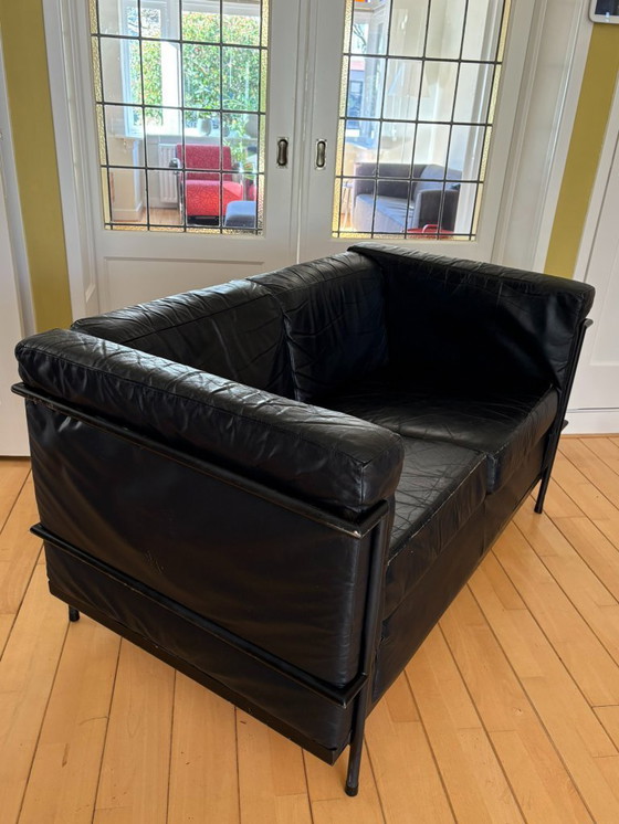 Image 1 of Sofá de dos plazas de cuero Harvink