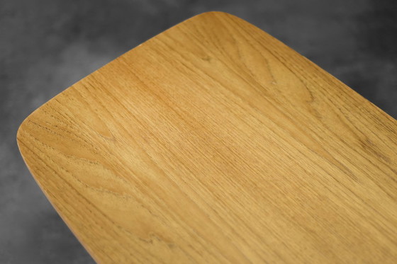 Image 1 of Tavolino danese moderno di metà secolo in teak Hyggebord 55 con ripiano di Gorm Møbler, 1956