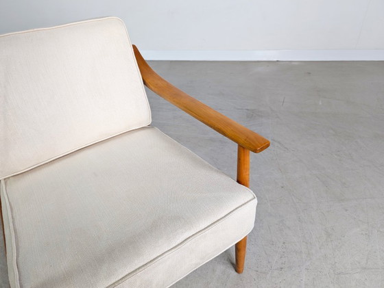 Image 1 of 2 fauteuils originaux en teck Wilhelm Knoll Walter Knoll, milieu du siècle
