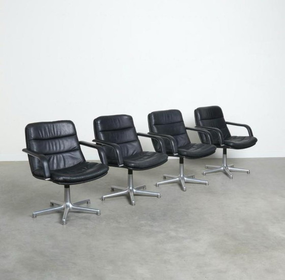 Image 1 of Artifort Geoffrey Harcourt fauteuil leder vintage