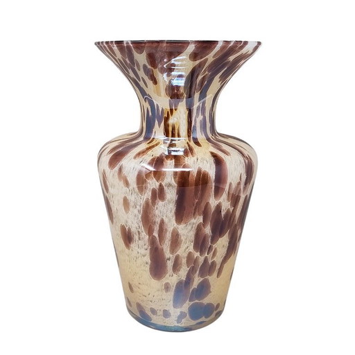 1970s Luxury Handcrafted Vase in Murano Glass by Maestro del Vetro. Made in Italy