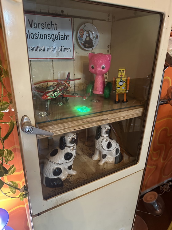 Image 1 of Vintage industriële apothekerskast / vitrinekast 