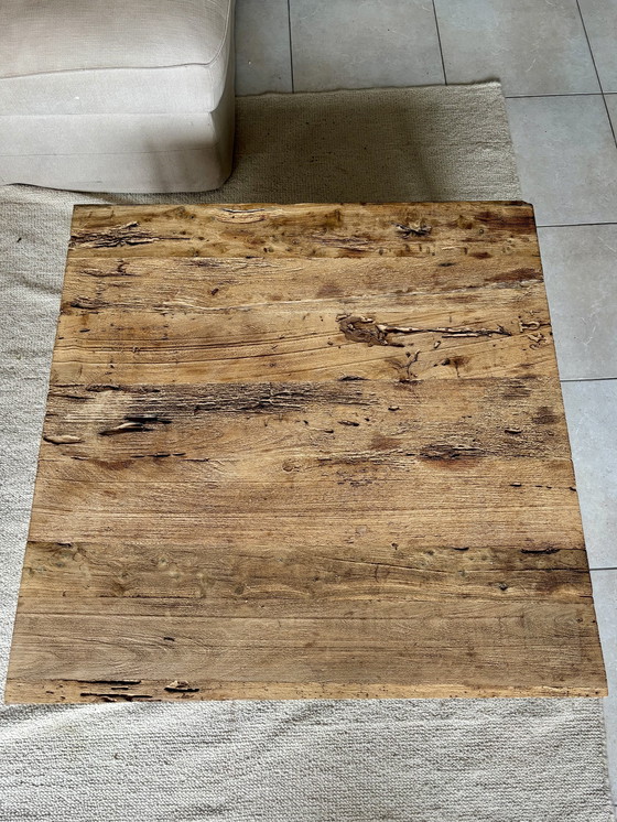 Image 1 of Indian wood coffee table industrial style