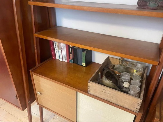 Ungarisches Wandregalsystem aus der Mitte des Jahrhunderts, 1960 – Holz, Mid Century Modern (photo 3 of 7)