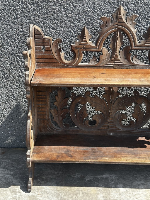 Carved Wood Shelf Mid-19th Century