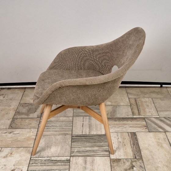 Image 1 of Fauteuil lounge vintage Shell de Miroslav Navratil, années 1960, Tchécoslovaquie