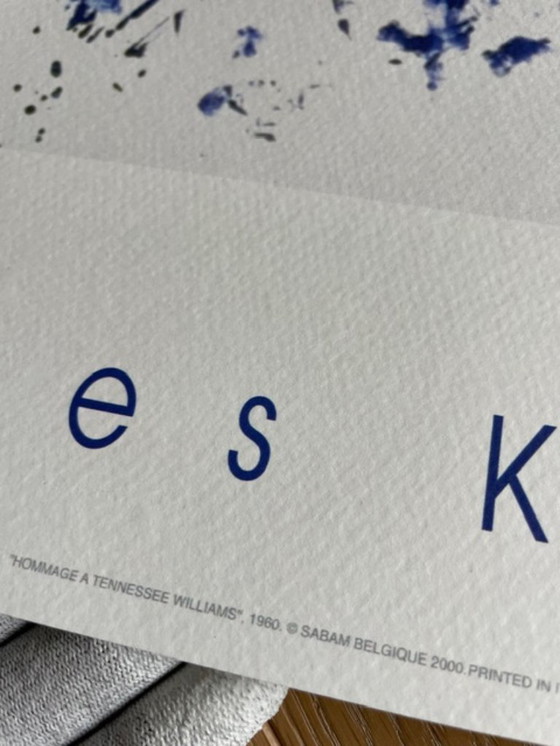 Image 1 of Yves Klein (1928-1962), Hommage a Tennessee Williams, 1960, copyright SABAM Belgique 2000, Gedrukt in Italië