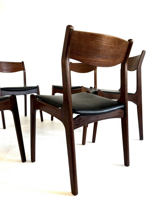 Image 1 of Set di 6 sedie danesi vintage anni '60