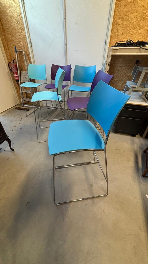 6 moderne Casala curvy stool barkrukken krukken kantoor