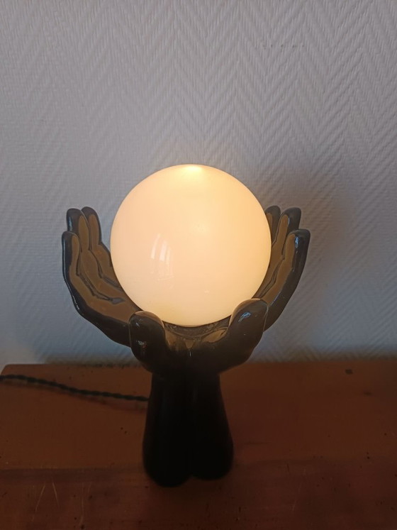 Vintage Hands Lamp 1970 – Table lamps, Ceramic (photo 7 of 13)