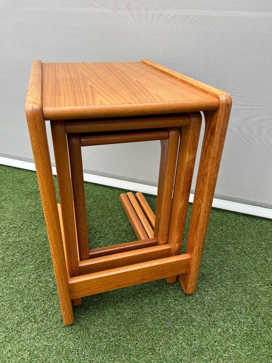 Image 1 of Set of 3 Salin Nyborg teak side tables
