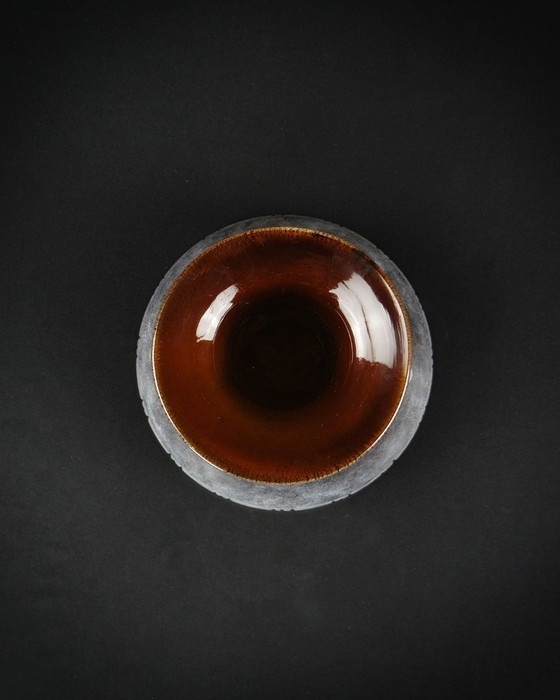 Image 1 of Vaso ad anfora in vetro tagliato di Murano, tecnica Scavo Seguso Vetri d'Arte