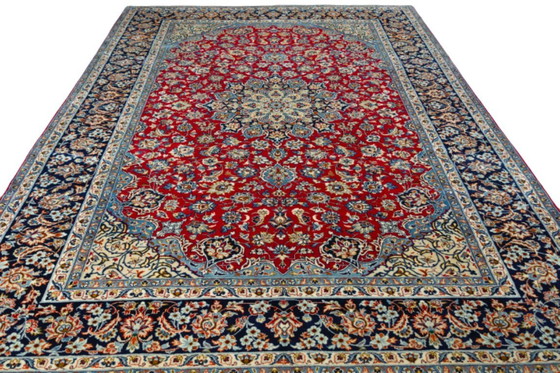 Image 1 of Tapis persan Isfahan noué à la main en liège - 414 x 300 cm