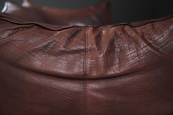 Image 1 of Perfecte, gepatineerde Le Bambole leren bank van Mario Bellini - B&B Italia