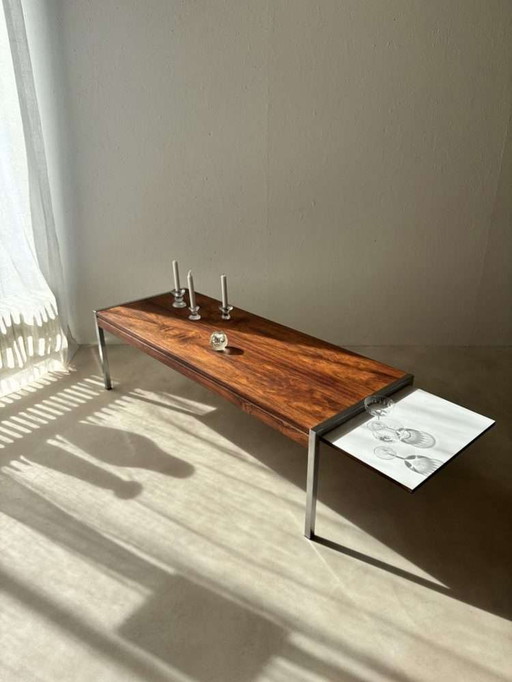 Tavolino vintage di design olandese Topform in palissandro 1960