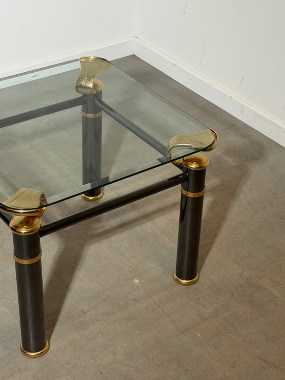 Tavolino Regency con piano in vetro - 60 x 60 – Tavolini, Glass (photo 4 of 4)