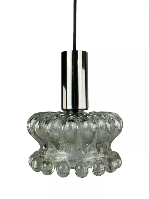 60s 70s ceiling lamp hanging lamp glass bubble Mid - Century Space Age Design