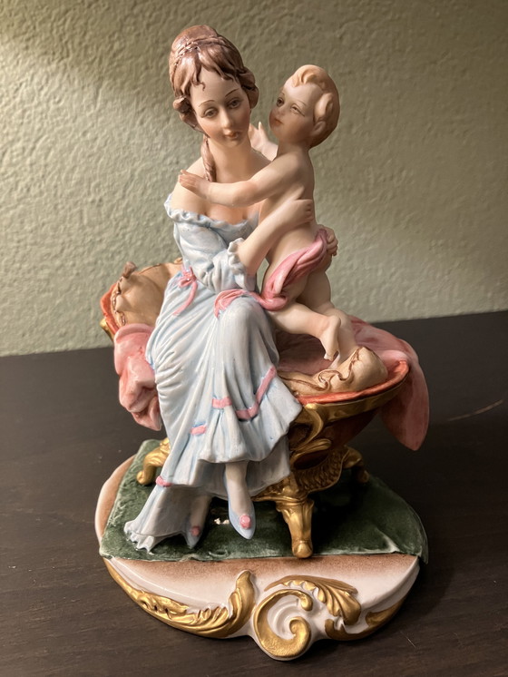 Image 1 of Capodimonte statue Mother & Child