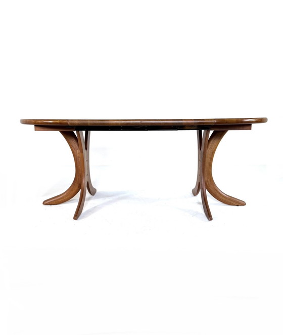 Image 1 of Table de salle à manger danoise explorable, Arebbo Möbler '70