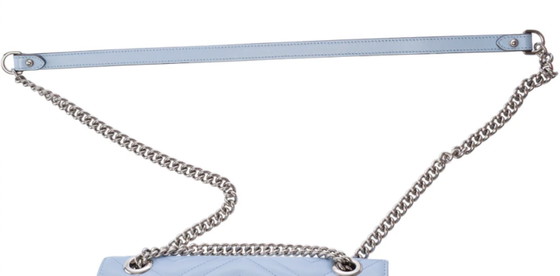 Image 1 of Sac Gucci Marmont En Cuir Bleu-103342