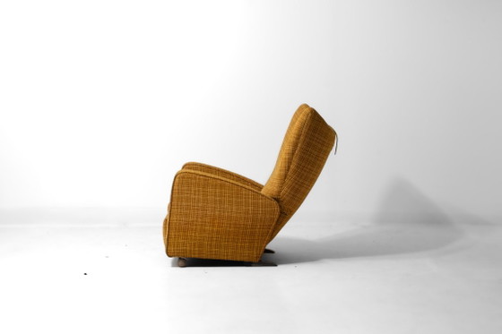 Wingback vintage reclining chair, 1960s – Armchairs, Textile (photo 4 of 9)