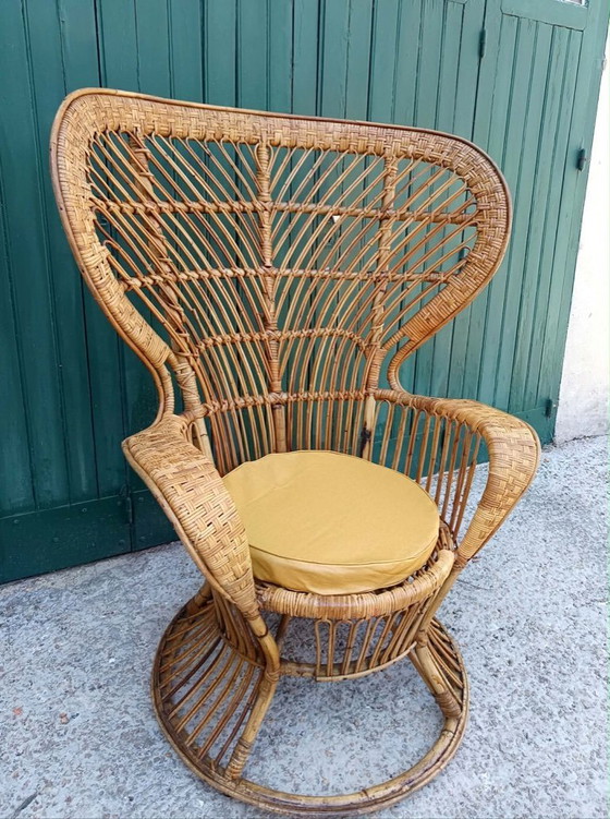 Emmanuelle fauteuil in rotan van Gio Ponti, Italië 1960 – Rattan (photo 8 of 12)