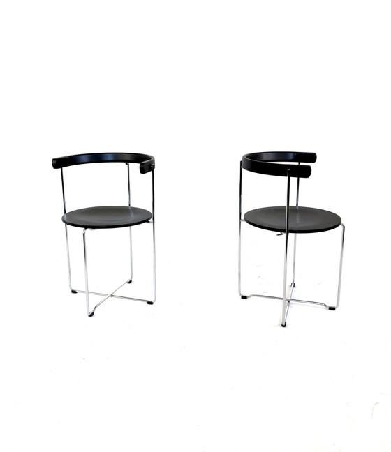 Image 1 of 2x vintage design folding chair, Kusch & Co ‘80