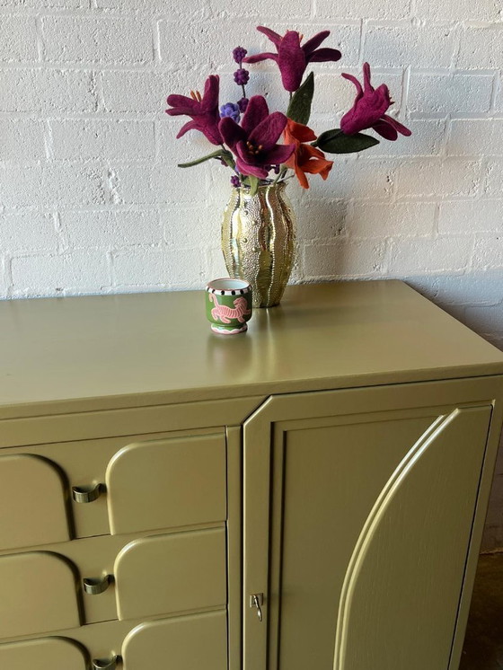 Image 1 of Buffet postmoderne des années 1970 aux lignes Art déco (restylé)