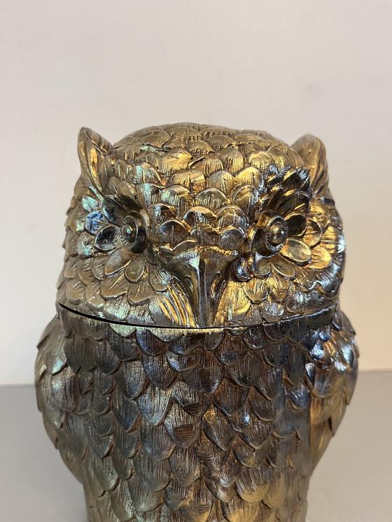 Image 1 of Vintage Italian ice bucket Mauro Manetti 'Owl'