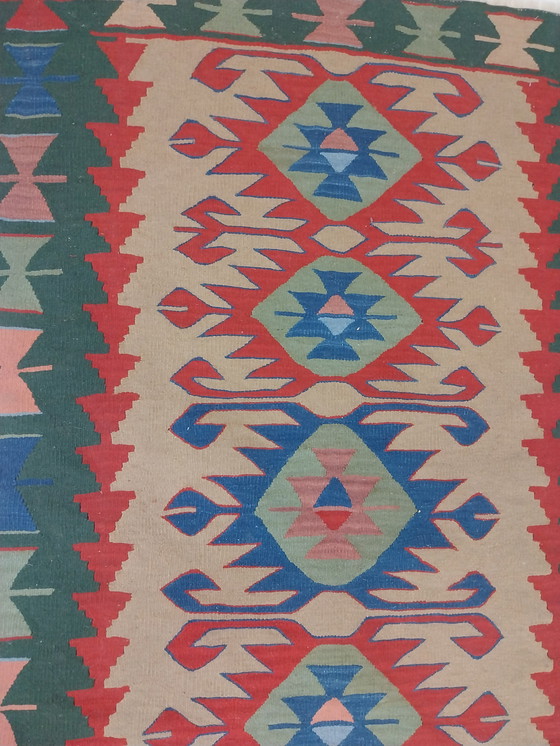 Image 1 of 1 x Kelim vloerkleed uit Turkije 1970's 165cm x 110cm