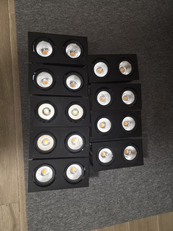 Spot Encastré Double LED MODULAR LIGHTING Marcel + Driver TCI, Aluminium, Noir (photo 6 sur 12)