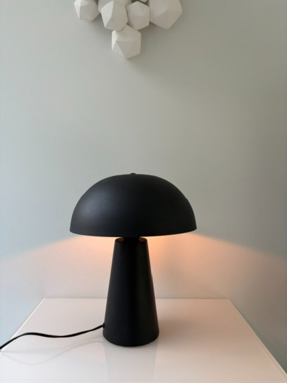 Moderne Tischlampe schwarz – Pilzlampe – mattes Aluminium – Tischlampen, Metal (photo 10 of 15)